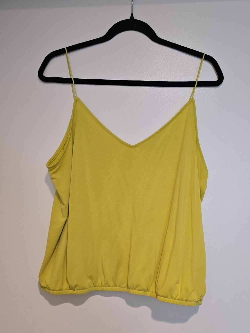 Express Yellow V-Neck Spaghetti Strap Cami